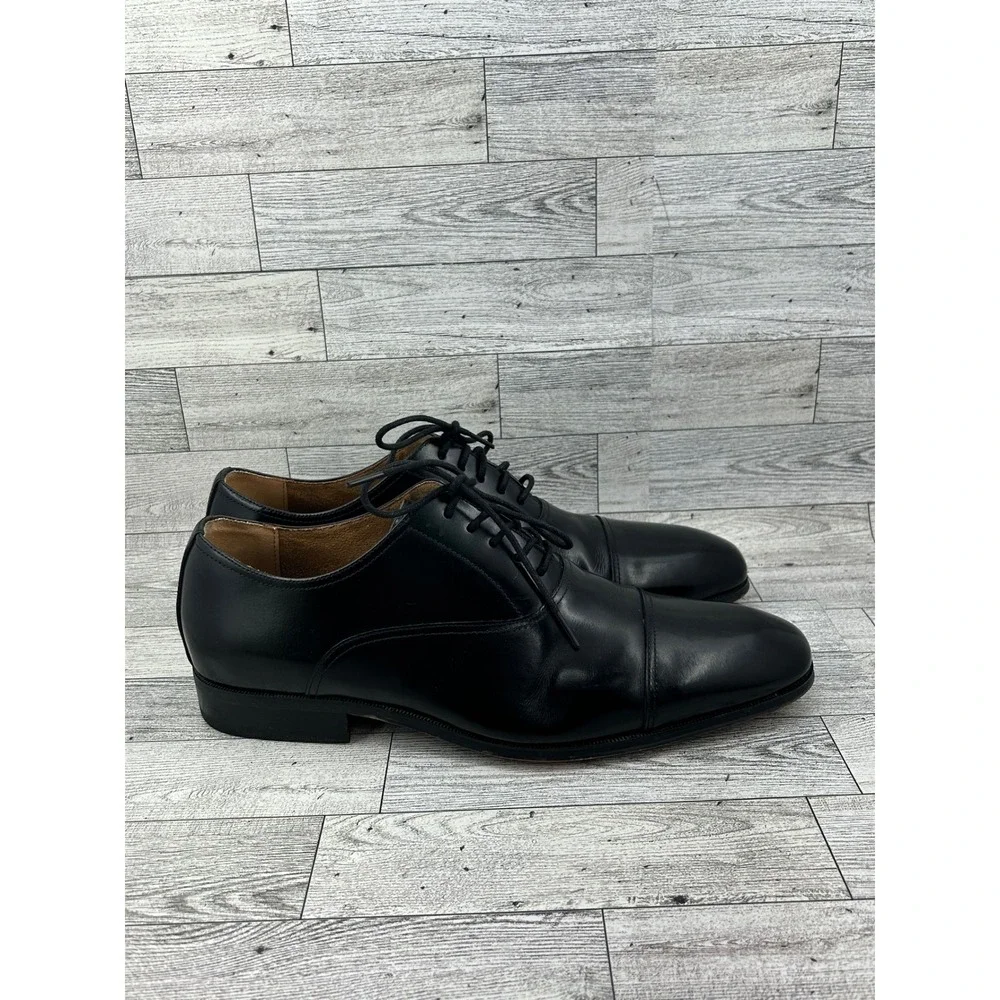 Florsheim Men Black Leather Cap‎ Toe Oxford Dress Shoes 11339-001 Size 9D